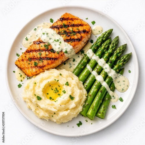 Delicious Plate of Salmon w...