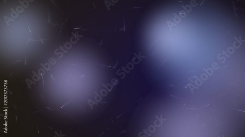 Mysterious Dark Liquid with Particles Slowly Bubbling and Floating Abstract Motion