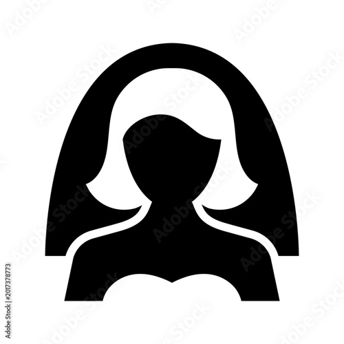 Photos Bride silhouette icon
