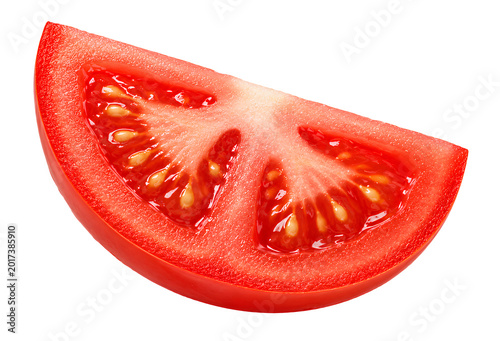 tomato slice isolated on transparent background