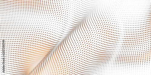 Fotografía Yellow orange halftone pattern