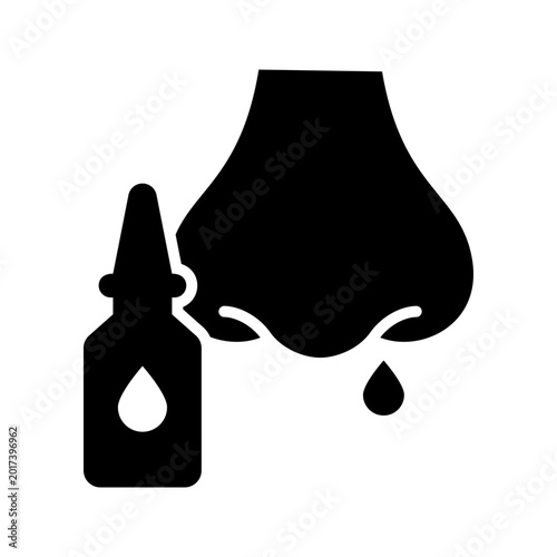 Tableau sur toile Nose drops icon