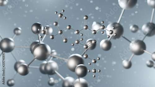 Tableau sur toile malathion molecular structure, 3d model molecule, insecticide structural chemica