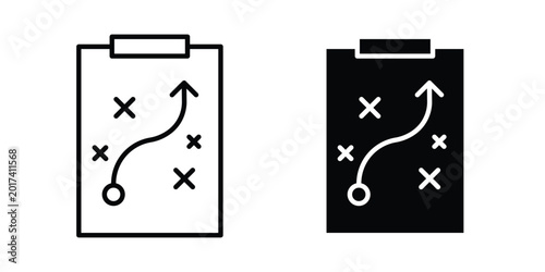Foto Strategical planning icon design illustrator set