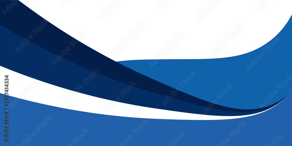 Obraz premium Abstract Blue Curved Wave Background