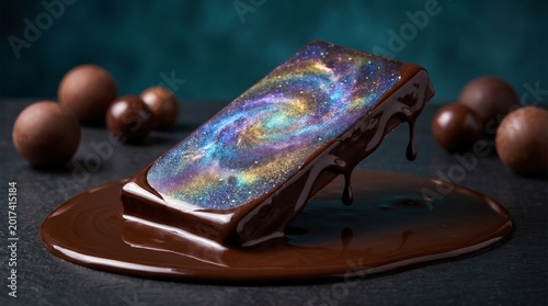 World chocolate day. Yummy food day, gifting, enjoying, and making chocolate. Delicious chocolate dessert, a way to show their affection for those they care about. Sweet food. Generative AI