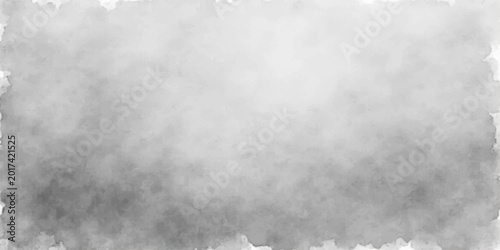 Bild auf Leinwand A dark grunge paper texture blends with a blue misty sky where white clouds and
