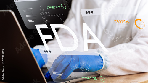 FDA drug approval process, pharmaceutical regulatory compliance, food and drug administration certification, medical product approval concept, drug testing and approval
