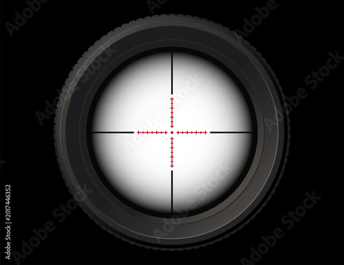 Konstfotografi 8x sniper scope first person shooting overlay graphic