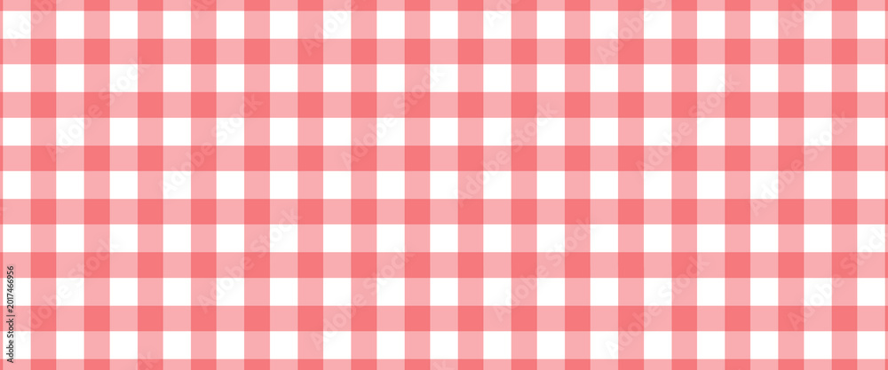 Fototapeta premium Halloween plaid tablecloth with red checkered pattern background. Isolated flat vector illustration.eps.10