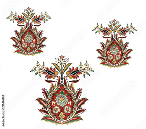 FLORAL FLOWERS WITH WHITE BACKGROUND