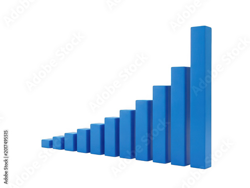 Blue increasing bar chart illustration Free Download Blue increasing bar chart illustration - GFXLoad