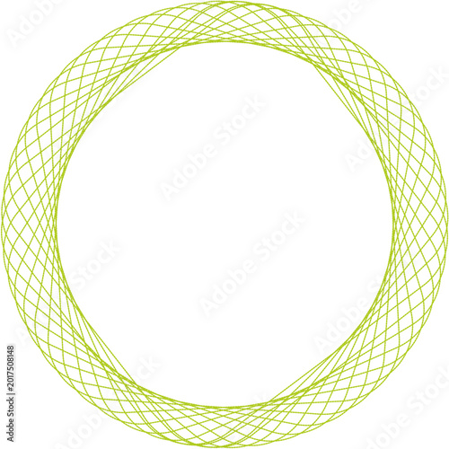 round frame made of circles
