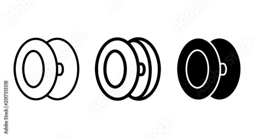 Photography Cymbal Icons, Musical Instrument Vector Set, Percussion Symbols, Sound Elements