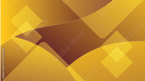 Abstract background with golden yellow and brown gradient squares