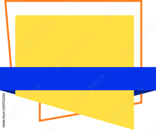 Minimalist Yellow Blue Banner Template