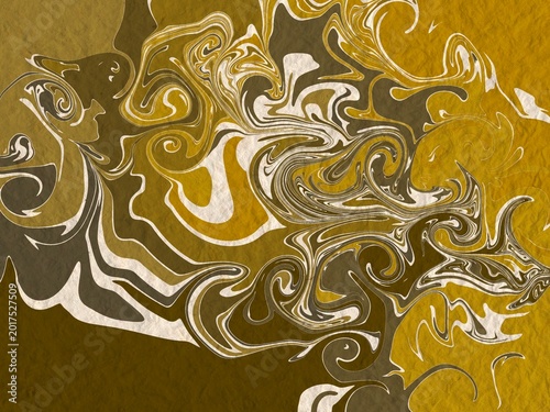 golden floral background
