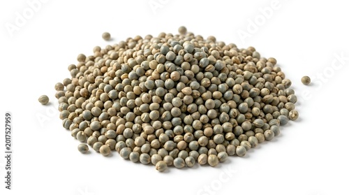 Pearl Millet Grain Pile Isolated on Transparent Background