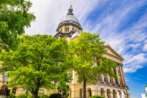 Foto Illinois State Capitol in Spring in Springfield Illinois