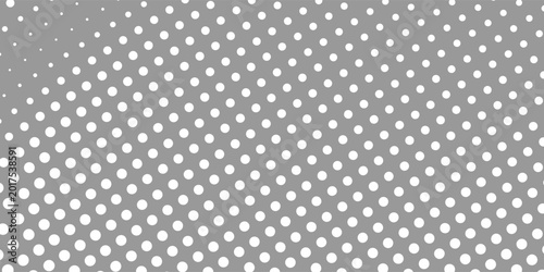 Slika na platnu Dots halftone white color pattern gradient texture whit technology digital background