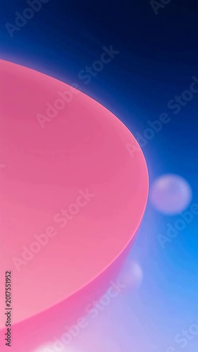 Abstract pink and blue gradient with soft light spots