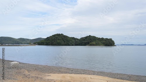 赤穂坂越 坂越浦と生島の風景