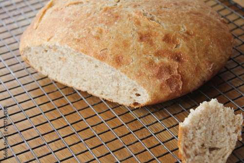 Tableau sur toile Freshly baked brioche buns with soft buttery texture