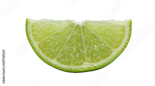 Foto Fresh juicy lime slice chunk PNG transparent background isolated clipart