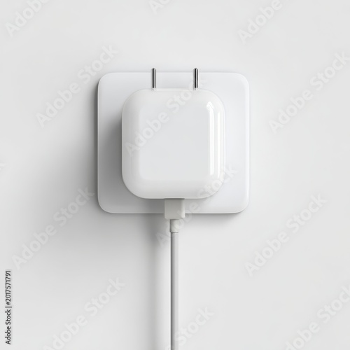 Clean and Unplugged Technology Device on Minimal White Background