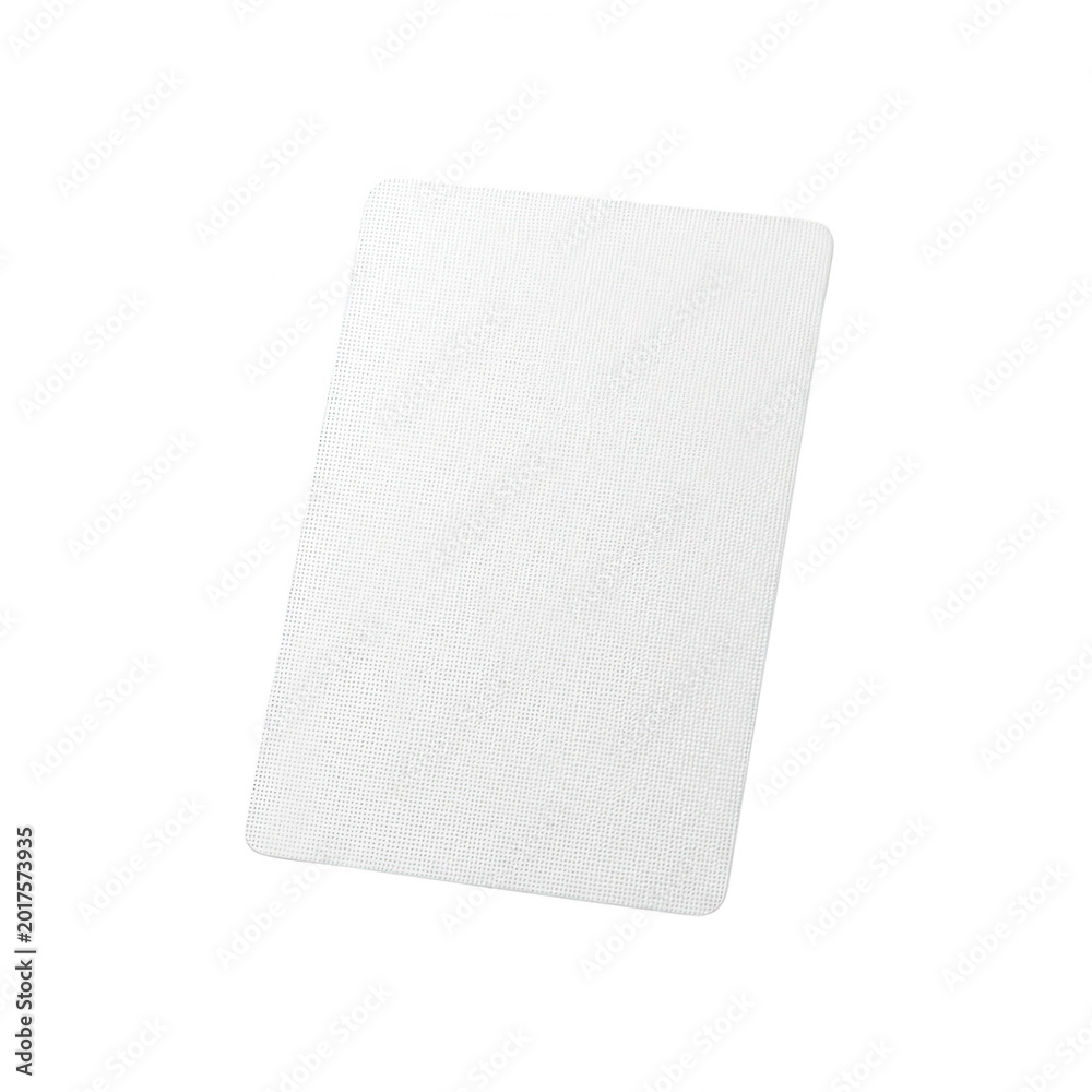 Fototapeta premium White Textured Rounded Corner Rectangular Table Mat
