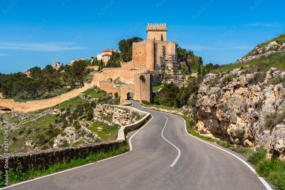 Fototapeta premium Scenic sight in Alarcon, beautiful village in the province of Cuenca, in the Castilla La Mancha region of Spain.