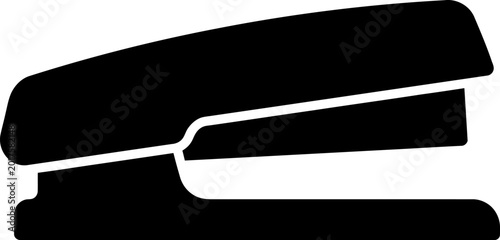Schilderij op canvas Black stapler silhouette icon