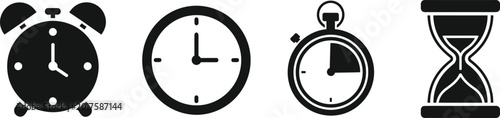 Time management clocks and timers for organization and productivity
