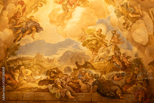 Foto Paintings within the cloisters of Toledo Cathedral - Cathedral of Saint Mary of the Assumption