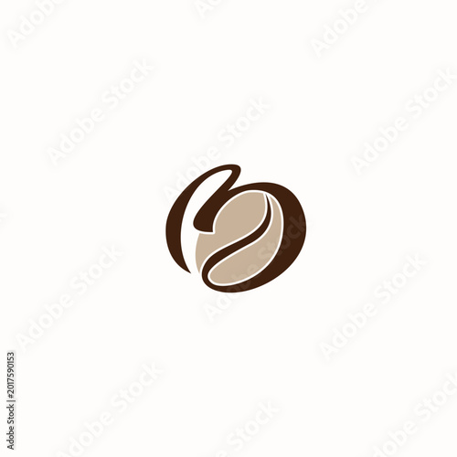 B coffee logo. vector illustration of letter B and coffee for icon,symbol or logo