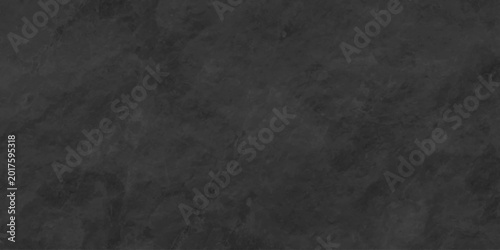 Tableau sur toile Black limestone wall rough granite concrete grunge texture backdrop background