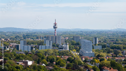 Valokuva Vue aérienne d la ville de Mons-en-Baroeul dans le département du Nord, régions
