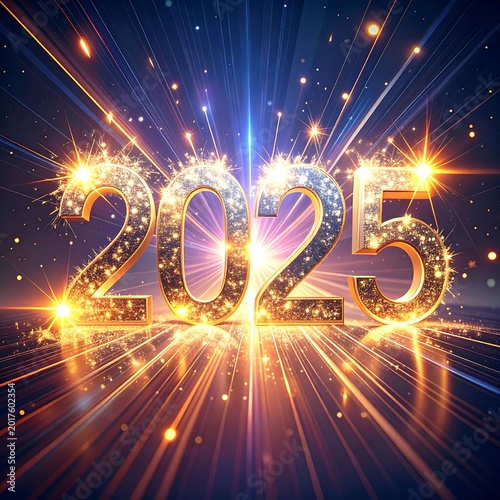 Sparkling numbers announce new year