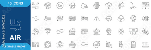 Foto Air Icon Set