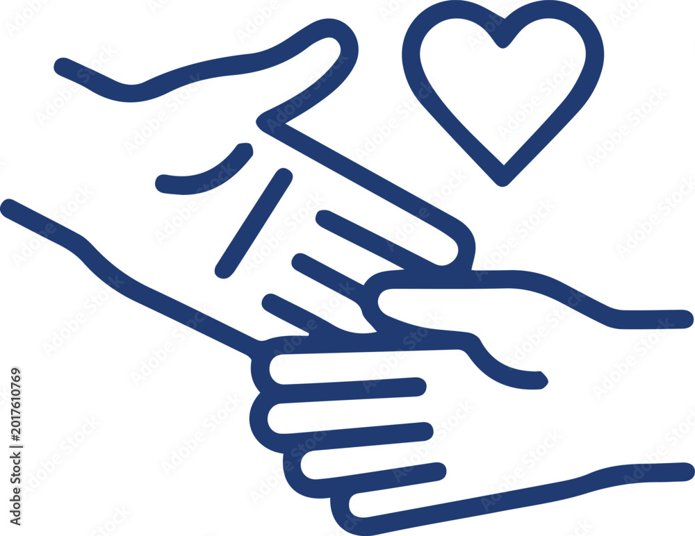 Fototapeta premium Forgiveness Healing Heart Icon