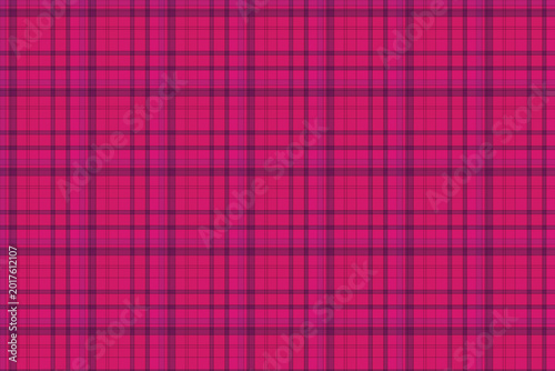 Pink plaid pattern vector illustration, flat design