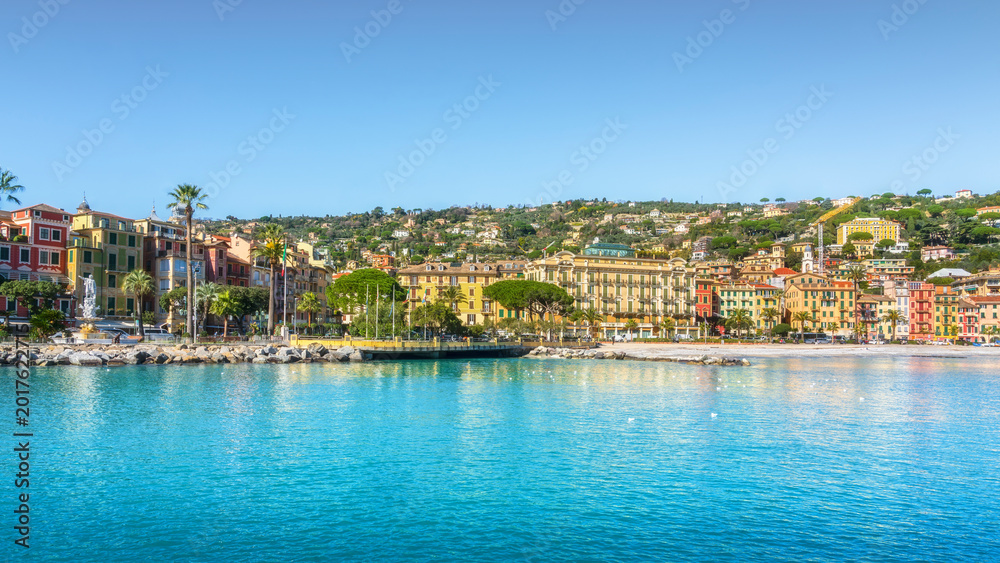 Obraz premium Waterfront and Historic Buildings in Santa Margherita Ligure