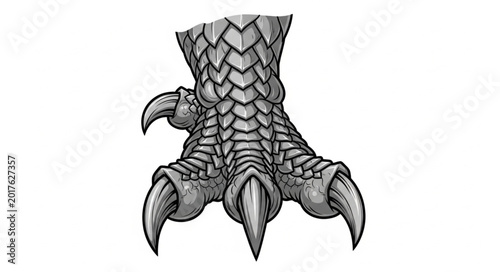 Photos Detailed Illustration of a Dragons Clawed Foot.