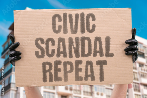 Obraz na plátně "Civic Scandal Repeat" Institutional scandals repeat without structural reform improving outcomes