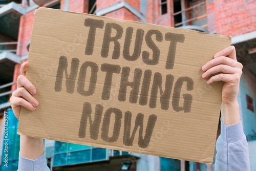 Фотография "Trust Nothing Now" Repeated institutional failures have driven public trust to historic lows