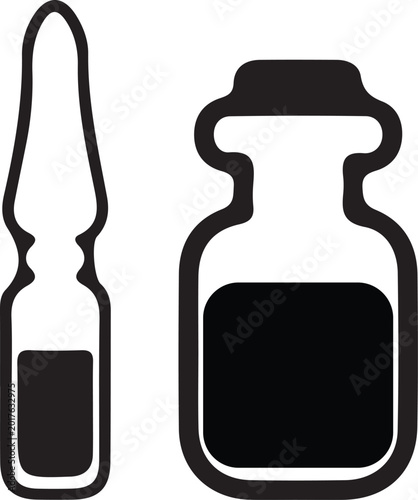 injection bottle icon vector illustration