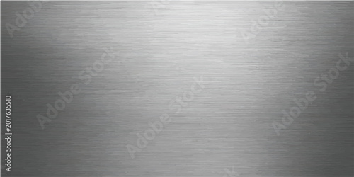 Cuadro en lienzo Brushed metal texture background with fine lines brushed steel metal surface alu