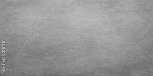 Bild auf Leinwand Subtle texture of a brushed metal panel with stainless steel metallic background