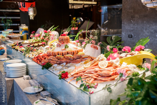 Foto High-end buffet table at star-rated hotels