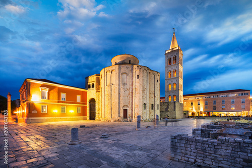Bilde på lerret Zadar, Croatia at the Roman Forum